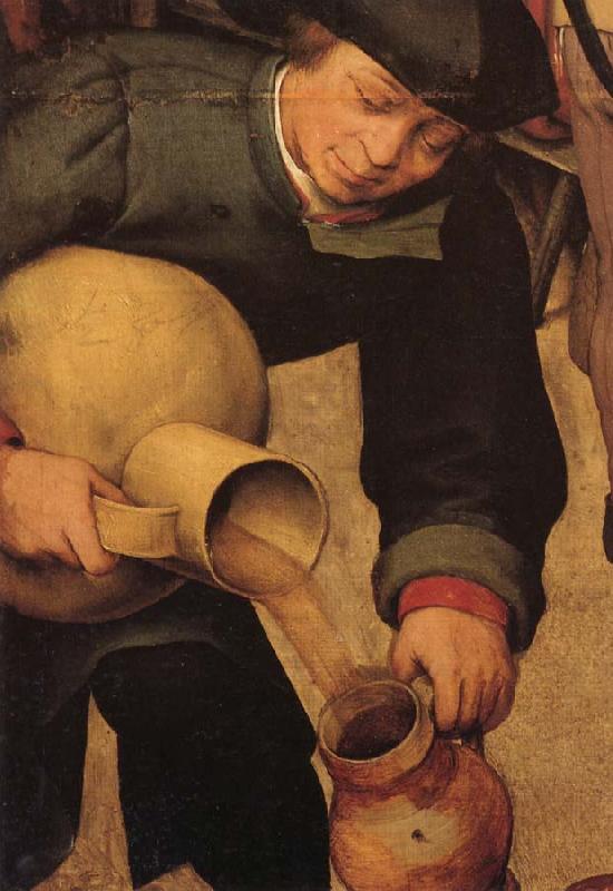 BRUEGEL, Pieter the Elder Details of Peasant Wedding Feast oil painting picture